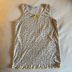 Floral graphic babydoll tank